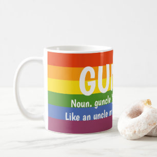 Gay Pride Rainbow Noun Guncle Gay Uncle Slang Koffiemok