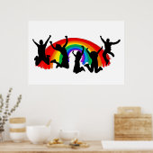 Gay Pride Rainbow Poster (Keuken)