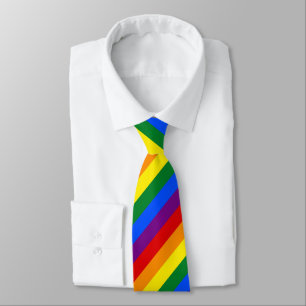 Gay Pride Rainbow Stripe Business Kantoor Stropdas