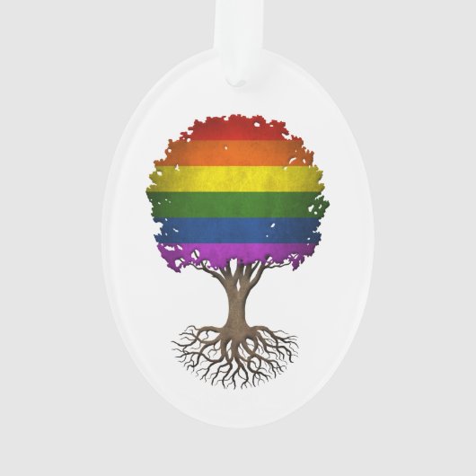  Gay Pride Rainbow-vlag Ornament (achterkant)