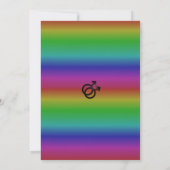Gay pride Rainbow Wedding Invitations (Dos)