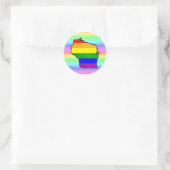 Gay Pride Rainbow Wisconsin Stickers (Tas)