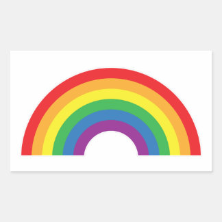 Gay Pride - Regenboog - Gay Pride Vlag Rechthoekige Sticker