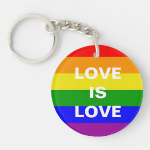 Gay Pride Regenboog Love Is Love Sleutelhanger