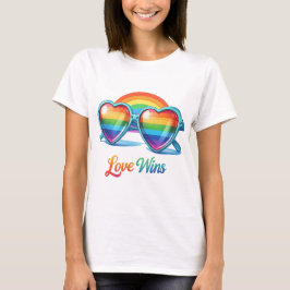 GAY PRIDE REGENBOOG ZONNEBRIL T-SHIRT
