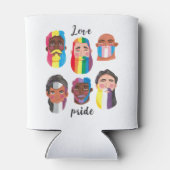 Gay Pride regenboogvlaggen vlaggen van mannen Blikjeskoeler (Achterkant)