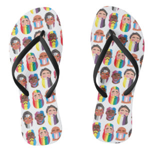 Gay Pride regenboogvlaggen vlaggen van mannen Teenslippers