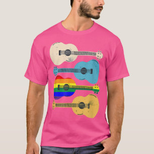Gay Pride Retro Guitars, Guitar LGBTQ T-shirt