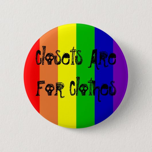 Gay Pride Ronde Button 5,7 Cm (Voorkant)