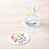 Gay Pride Ronde Kartonnen Onderzetter (Insitu)