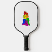 Gay Pride Schnauzer Hondenliefhebber LGBT Funny Ra Pickleball Paddle (Voorkant)