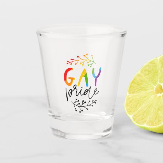 Gay Pride Shot Glas (Voorkant)