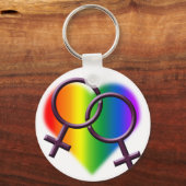 Gay Pride Sleutelhanger Rainbow Love Sleutelhanger (Voorkant)