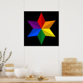 Gay Pride Star Poster (Keuken)