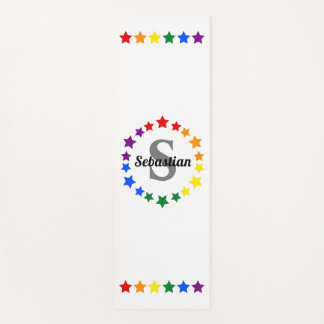 Gay Pride Stars-monogram LGBT Gay | Eenzijdig gedr Yogamat