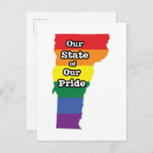 Gay Pride State | Vermont Briefkaart (Voorkant / Achterkant)