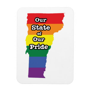 Gay Pride State   Vermont Magneet