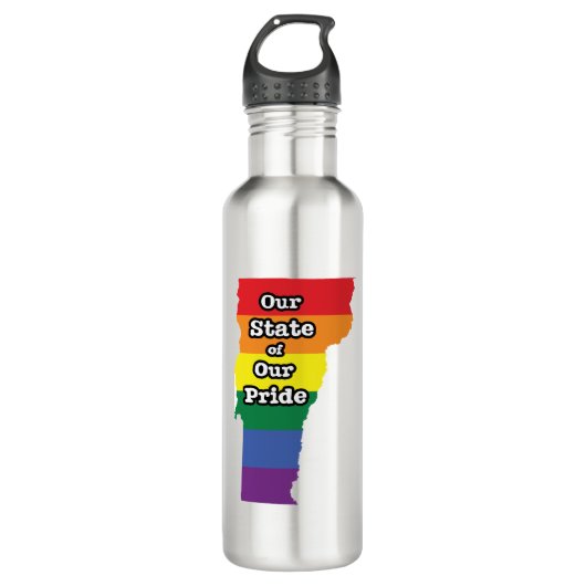 Gay Pride State | Vermont Waterfles (Voorkant)