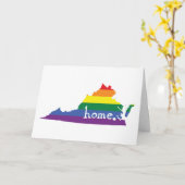 Gay Pride State | Virginia Kaart (Gele Bloem)