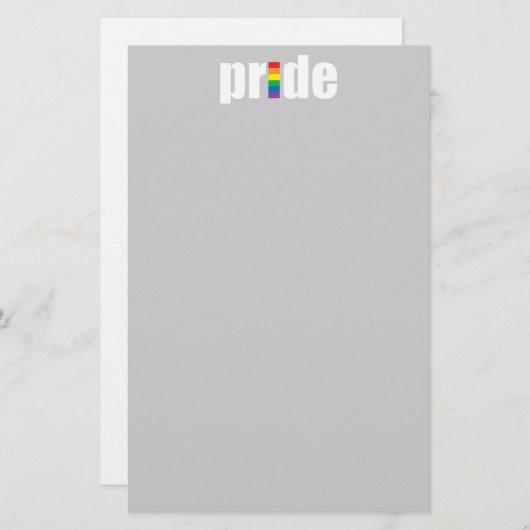 Gay Pride Stationery Briefpapier (Voorkant / Achterkant)