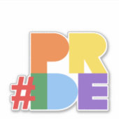 Gay pride | Sticker #PRIDE (Devant)