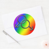 Gay Pride Stickers Mannen Gay Pride Rainbow Sticke (Envelop)