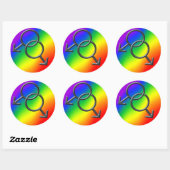 Gay Pride Stickers Mannen Gay Pride Rainbow Sticke (Vel)
