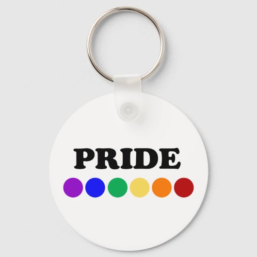 Gay Pride Stippen LGBT Rainbow Sleutelhanger (Voorkant)