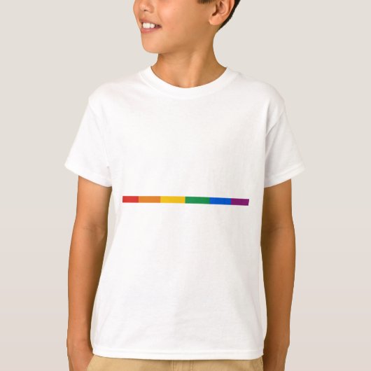 Gay Pride Stripe T-shirt (Voorkant)