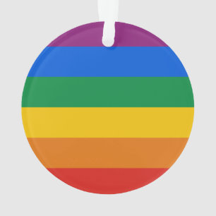 GAY PRIDE STRIPES DESIGN - 2014 PRIDE.png Ornament