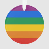 GAY PRIDE STRIPES DESIGN - 2014 PRIDE.png Ornament (voorkant)