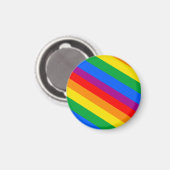 Gay Pride Stripes Magneet (Voorkant / Achterkant)