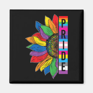 Gay Pride Sunflower LGBT Awareness Maand 2022 Magneet