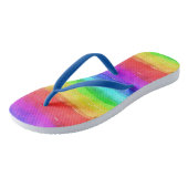 Gay Pride Support Rainbow Waterverf LGBTQ Teenslippers (Schuin)