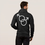Gay pride Sweat - shirt à capuche amour du même se (Dos entier)