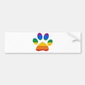 Gay Pride T-shirt Bumpersticker (Voorkant)