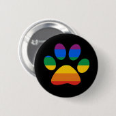 Gay Pride T-shirt Ronde Button 5,7 Cm (Voorkant /achterkant)