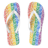 Gay Pride Teenslippers (Voetbed)