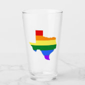 Gay Pride | Texas Rainbow Glas (Voorkant)