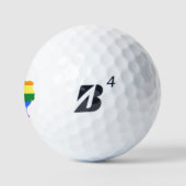 Gay Pride | Texas Rainbow Golfballen (Logo)