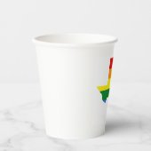 Gay Pride | Texas Rainbow Papieren Bekers (Voorkant)