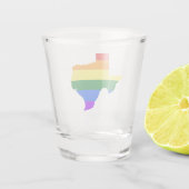 Gay Pride | Texas Rainbow Shot Glas (Achterkant)