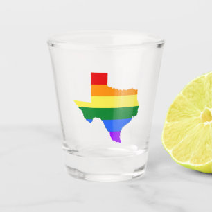 Gay Pride Texas Rainbow Shot Glas
