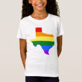 Gay Pride | Texas Rainbow T-shirt (Voorkant)