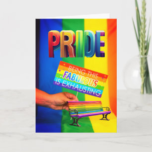 Gay pride Toutes les occasions, carte pliée de 5 p