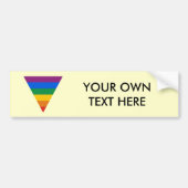 Gay Pride Triangle Bumpersticker (Voorkant)