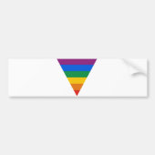 Gay Pride Triangle Bumpersticker (Voorkant)