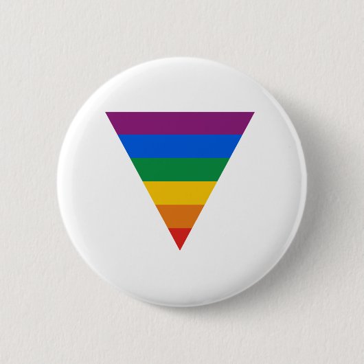 Gay Pride Triangle Ronde Button 5,7 Cm (Voorkant)