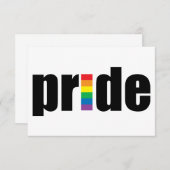 Gay Pride Uitnodiging (Voorkant / Achterkant)
