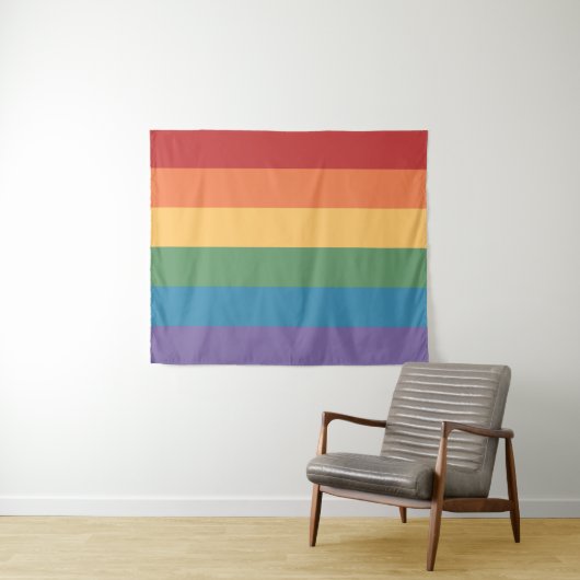 Gay Pride Vlag Heathered 50 x 60 Wandkleed (In Situ (horizontaal))